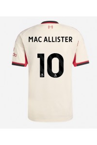 Liverpool Alexis Mac Allister #10 Jalkapallovaatteet Vieraspaita 2025-26 Lyhythihainen